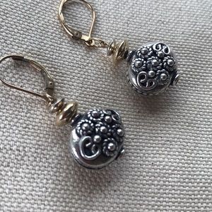 Sterling Silver & Gold-filled Dangle Earrings New